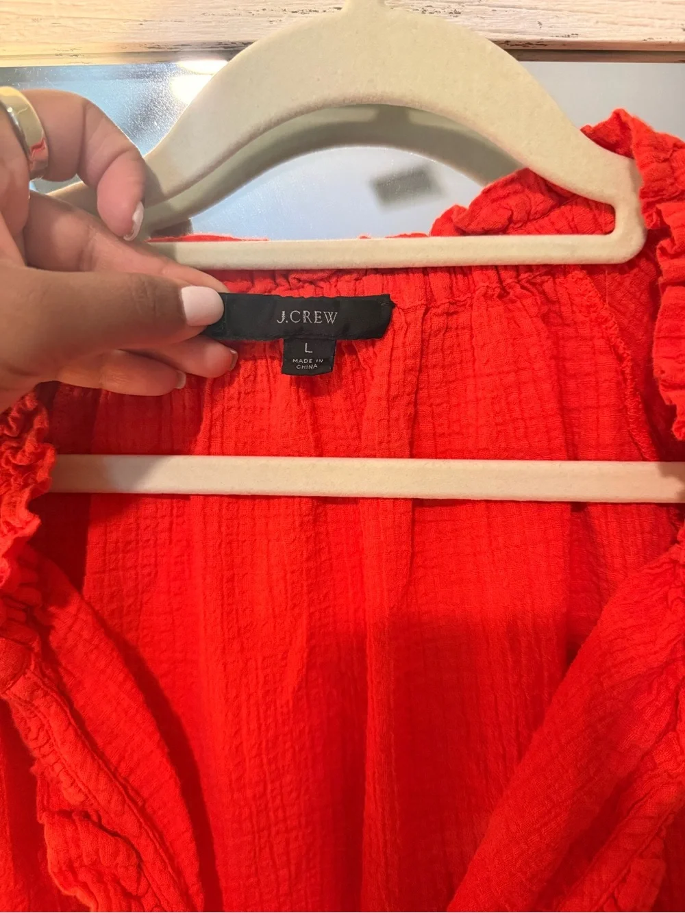 J.Crew Fiery Red Dress